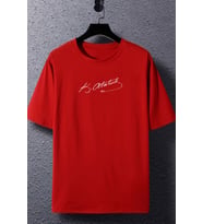Unisex K.Atatürk imza Baskılı T-shirt (Kırmızı)