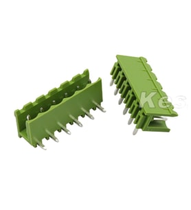 6 Pin Geçmeli Klemens 90' Erkek 5.08mm Yeşil