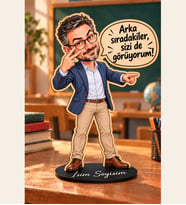 Öğretmenler Günü Kişiye Özel Ahşap Biblo