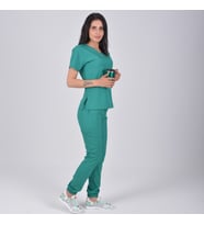 Ameliyathane Yeşili Esnek Lİkralı Atlantis Jogger Doktor Hemşire  Alt  Takımı