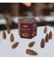 Sandal Ağacı (Sandalwood) Geri Akış Şelale 40'lı Tütsü Mumu