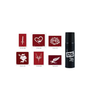 Kılıç Kalp Spray Tattoo Geçici Sprey Dövme Seti