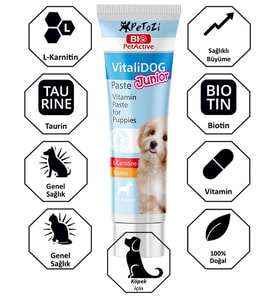 Yavru Köpekler için Vitamin Paste 100 ML