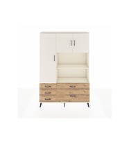 Arges Dolap 7 Raflı 5 Çekmeceli 3 Kapaklı 132x30x195 Aytaşı-Aytaşı/Çam
