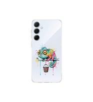 Samsung Galaxy A56 ile Uyumlu Splash Bukalemun Tasarımlı Şeffaf Silikon Kılıf