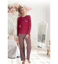 DoReMi Bayan Pijama Takımı (Bordo)