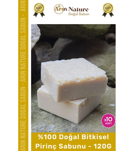 #pirinçsabunu %100 Doğal Güzel Kokulu El Yüz Saç Vücut Orijinal Bitkisel Pirinç Sabunu 120g - 10adet