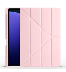 Samsung Galaxy Tab S10 Plus Uyumlu Kılıf Zore Tri Folding Kalem Bölmeli Standlı Kılıf