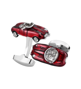 Omark Cotton Red Classic Car Kol Düğmesi (Yılbaşı Kırmızısı)
