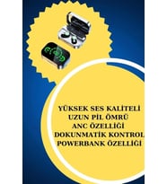 Yeni Nesil Kaliteli Akıllı Saat Kablosuz Bluetooth Kulaklık Yüksek Ses Kaliteli