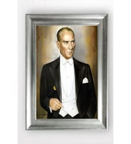 Gümüş Çerçeveli Atatürk Tablo cv1332