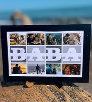 En Anlamlı Babalar Günü Hediyesi: Kişiye Özel "BABA" Temalı Fotoğraflı Ahşap Çerçeve