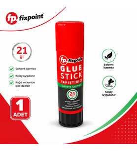 Stick Yapıştırıcı 21 Gr Glue Stick Yapıştırıcı Fixpoint Solvent İçermez 1 Adet