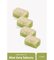 Doğal Kabak Lifli Aloe Vera Sabunu 100 gr x 4 Adet