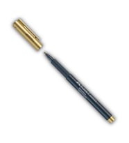 Altın Sarı Metalik Marker Kalem 1.5 mm Keçe Uçlu 1 Adet Faber Altın Sarı Metalik Markör Davetiye Kalemi 1 Adet