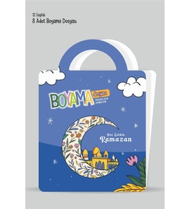 Ramazan Ayı - Boyama Dosyası Seti Hediyesi 15x21cm 8'li Paket