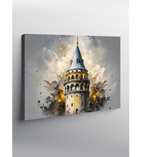 Kanvas Tablo İstanbul Galata Kulesi