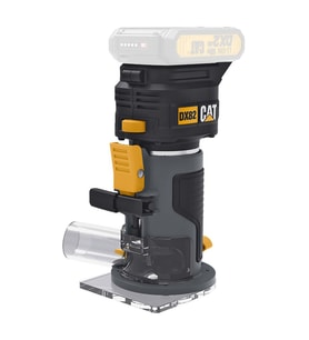 CAT DX82B 18Volt Şarjlı Kömürsüz 6mm Devir Ayarlı Profesyonel Avuç İçi El Frezesi Formika Tıraşlama (Akü Dahil Değildir)