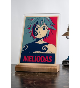 The Seven Deadly Sins Ev Meliodas Severlere Masa Dekoratif Ahşap Obje