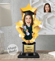 Kişiye Özel Mezuniyet Ödülü  Ahşap Biblo-7