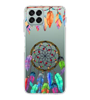 PrintiFy Samsung Galaxy M33 ile Uyumlu 1mm Slim Fit Nazar Boncuğu 6 Baskılı Şeffaf  Kılıf