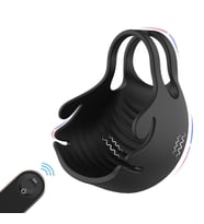 Nest 9 Farklı Mod İle Kullanılan Esnek Ve Gövde Yapılı Testis Bağlamalı Kumandalı Penis Halkası