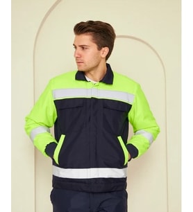Orange Safety Soğuk Hava Montu Su ve Rüzgar İticili (Lacivert-Sarı)