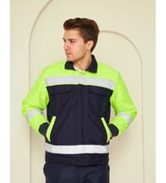 Orange Safety Soğuk Hava Montu Su ve Rüzgar İticili (Lacivert-Sarı)