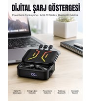 Powerbank Bluetooth Kulaklık Oyuncu Kulaklığı Yüksek Ses Kaliteli Yeni Nesil