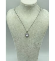 Çelik Silver Kalp Kolye - 25-ctr244