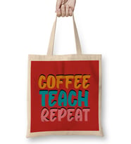 Funny coffee drinKs Art lover Gift Quote Vintage Retro Rainbow Style Bez Çanta Uzun Saplı