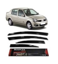 Renault Symbol Mugen Cam Rüzgarlığı 1998-2006 arası 4'lü Sunplex (Siyah)