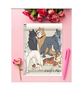 Wolf's Rain Anime Defter 1 Adet Özel Tasarım A4 Boyutu 21*29 Cm Telli Çizgili Defter