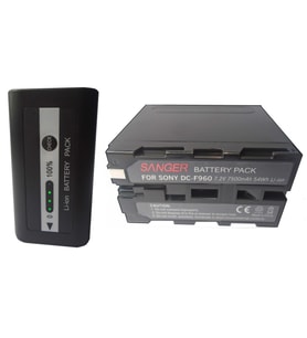 7500 mAh Göstergeli NP-F970 Sony AX2000 Kamera Bataryası