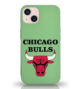Apple iPhone 13 Uyumlu Lansman Kılıf Chicago Bulls Tasarımlı Altı Kapalı İçi Kadife Kaplı  Kapak (Şeffaf)