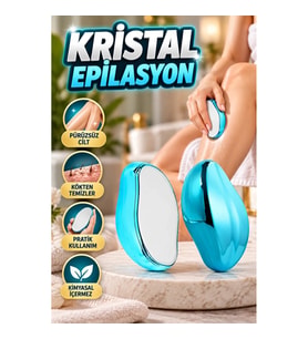 Kristal Epilatör Nano Cam Teknolojili Tüy Alıcı ve Tüy Dökücü Epilasyon Aleti