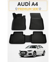 Audi A4 2008 Sonrası Uyumlu 3D Kauçuk Oto Paspas – Premium Seri