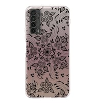Huawei P Smart 2019  Kamera korumalı Kapak Nostalji Desen Tasarımlı  Şeffaf Kılıf
