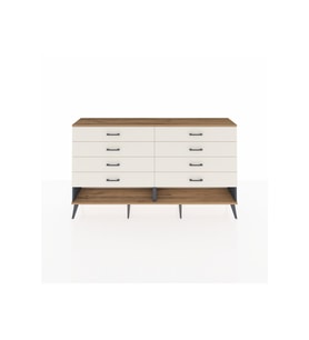 Arges Konsol 8 Çekmeceli  176x30x99 Antrasit-Çam/Aytaşı