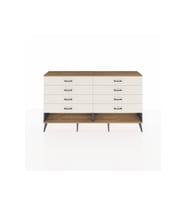 Arges Konsol 8 Çekmeceli  176x30x99 Antrasit-Çam/Aytaşı