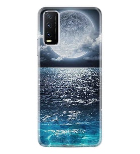 Vivo Y11S Kılıf Desenli Silikon Great Moon 1301