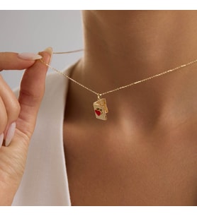Love Secret Resimli Kolye 10.1 mm  45 cm