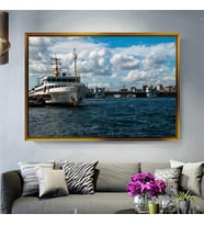 Altın Çerçeveli dekoratif tablo a33 (Gold)