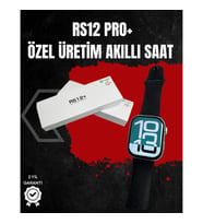 Mey İthalat® RS12 PRO+ Titanyum Kasa Akıllı Saat – Uyku ve Nabız Takibi, Suya Dayanıklı, Bluetooth A