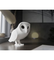 Beyaz Baykuş 14CM Dekoratif Obje Hediyelik Eşya Masa Ev Dekorasyon