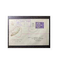 İngiltere İngiliz Kraliyet Turu Güney Rodezya İlk Gün Kapak FDC'den Salisbury 1953 Royal Tour South