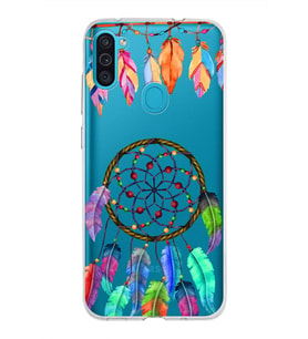 PrintiFy Samsung Galaxy M11 ile Uyumlu 1mm Slim Fit Nazar Boncuğu 6 Baskılı Şeffaf  Kılıf