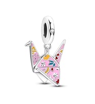 Pembe Origami Sallantılı Charm