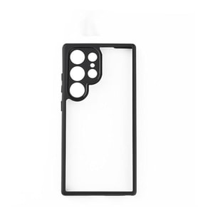 Coverzone Samsung Galaxy S24 Ultra ile uyumlu Kamera Korumal? ?effaf P�r�zs�z Arka Y�zey Z-New Roll Kapak Parmak izi Yapmayan Samsung Galaxy S24 Ultra i�in k?l?f Siyah