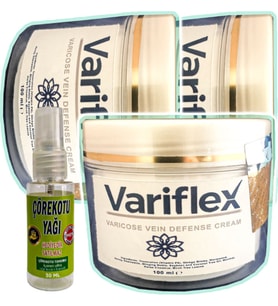 Variflex Leg: 3 Adet 100 ml + Çörek Otu Yağı Yağı 30 ml